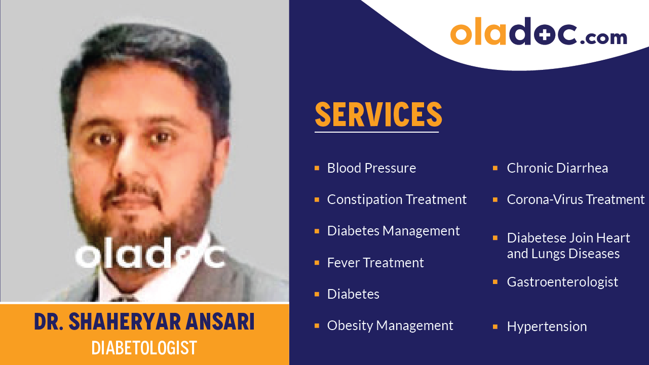 Services provided by Dr.Shaheryar Ansari